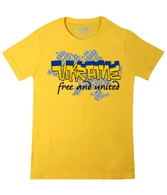 Прикольные футболки: Ukraine United 1 Yellow